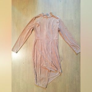 Textured Asymmetrical Mini Dress | Party Dress